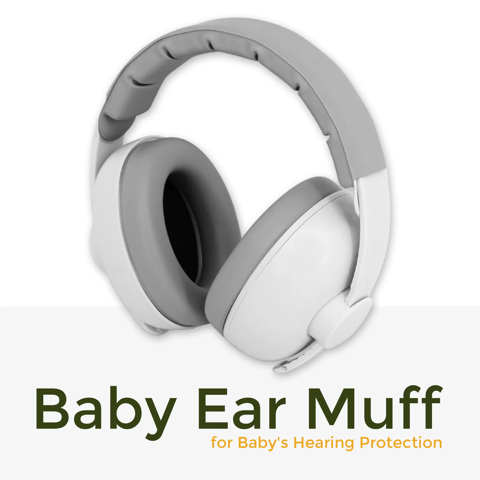 

Ear Muffs for Infants with Elastic Headband, Baby Earmuffs Ideal for Flights, Baby Ear Noise Reduction Earmuffs - Baby Headphone