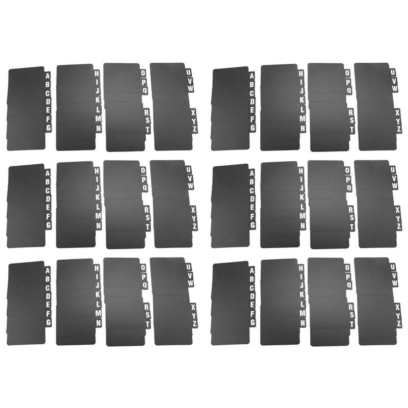FULL-156 قطعة فواصل تسجيلات الفينيل DVD فواصل أبجدية A-Z فواصل أبجدية منظم تسجيلات الفينيل مع الأبجدية