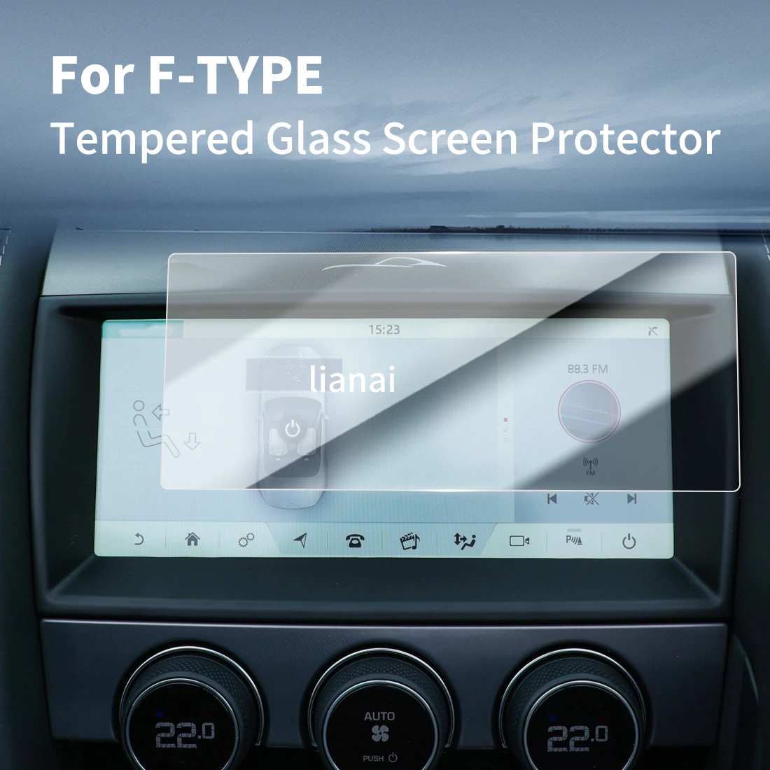 

Screen Protector For JAGUAR 26 F-TYPE mpered Glass Protective Film GPS Video Navigator Car Stickers Vehicle Accessories