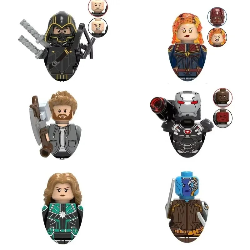 

X0258 Nebula War Machine Hawkeye Building Blocks Hero Anime Bricks Dolls Mini Action Toy Figures Assemble Blocks Children Gifts