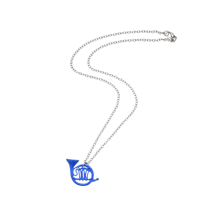 Classic Movie Himym Necklace How I Met Your Mother Necklace Yellow Umbrella Blue Horn Pendant Cute For Women Jewelry Gift