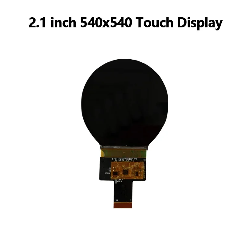 2.1 inch 540x540 MIPI QSPI Touch Circular Display Screen
