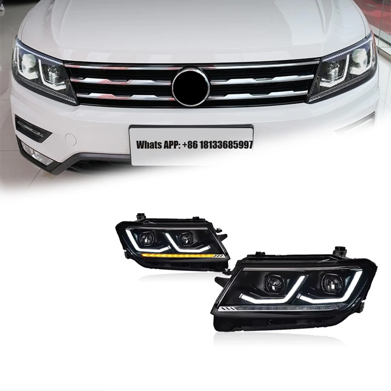

FT Car Lights for VW Tiguan L Headlights 2017-2021 Tiguan LED Projetor Headlamp Daytime Running Light Automotive Accessories