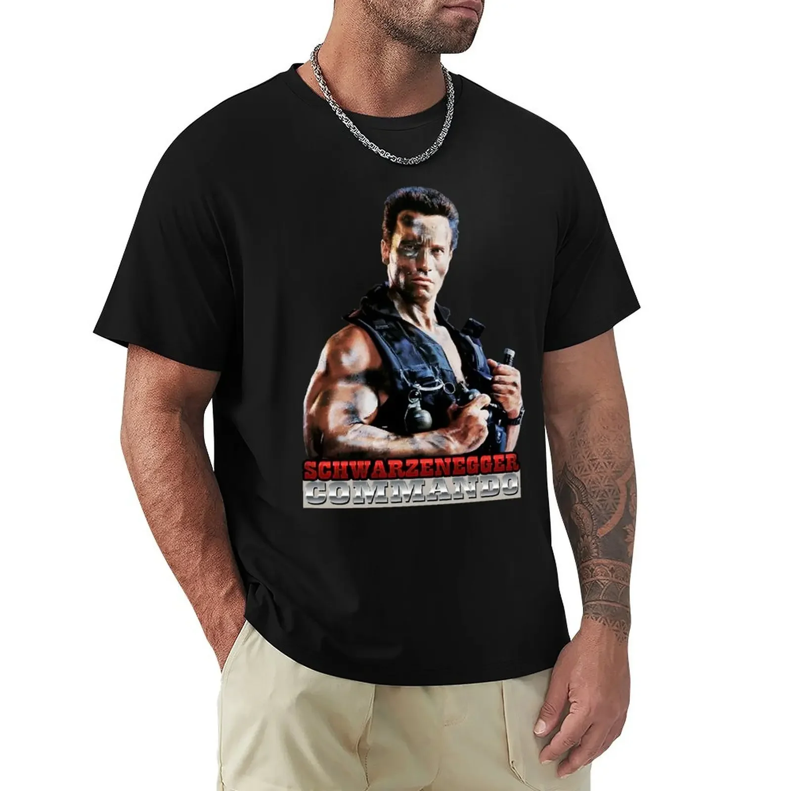 

Arnold Schwarzenegger Commando Classic T-Shirt anime clothes boys animal print oversizeds mens graphic t-shirts funny