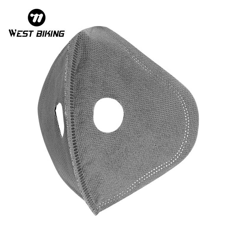 WEST BIKING Activated Carbon Filter Mask PM 2.5 Anti-Pollution Sport Face Mask Filter Breathing Valves For Running Cycling Mask