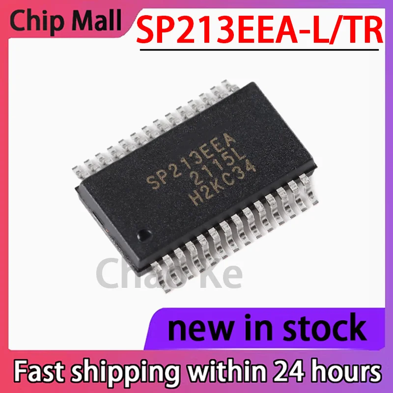 

5PCS SP213EEA-L/TR Patch SSOP-28 High ESD+5V RS-232 Transceiver Chip