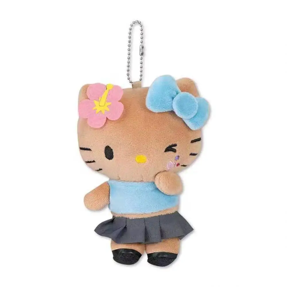 Kawaii سانريو الكرتون مرحبا كيتي حورية البحر ركوب الأمواج على ظهره قلادة سحر الإكسسوارات المفاتيح الهدايا