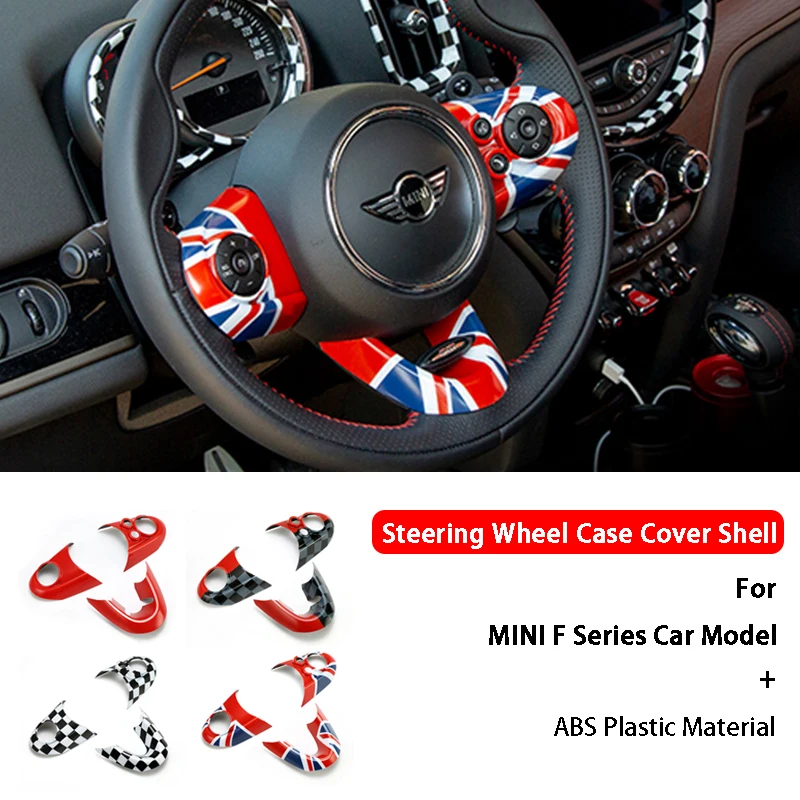 British Style Car Steering Wheel Center Hous ing Covers Sticker Shell For M Coope r club F 54 F 55 F 56 F 60 Car Styling