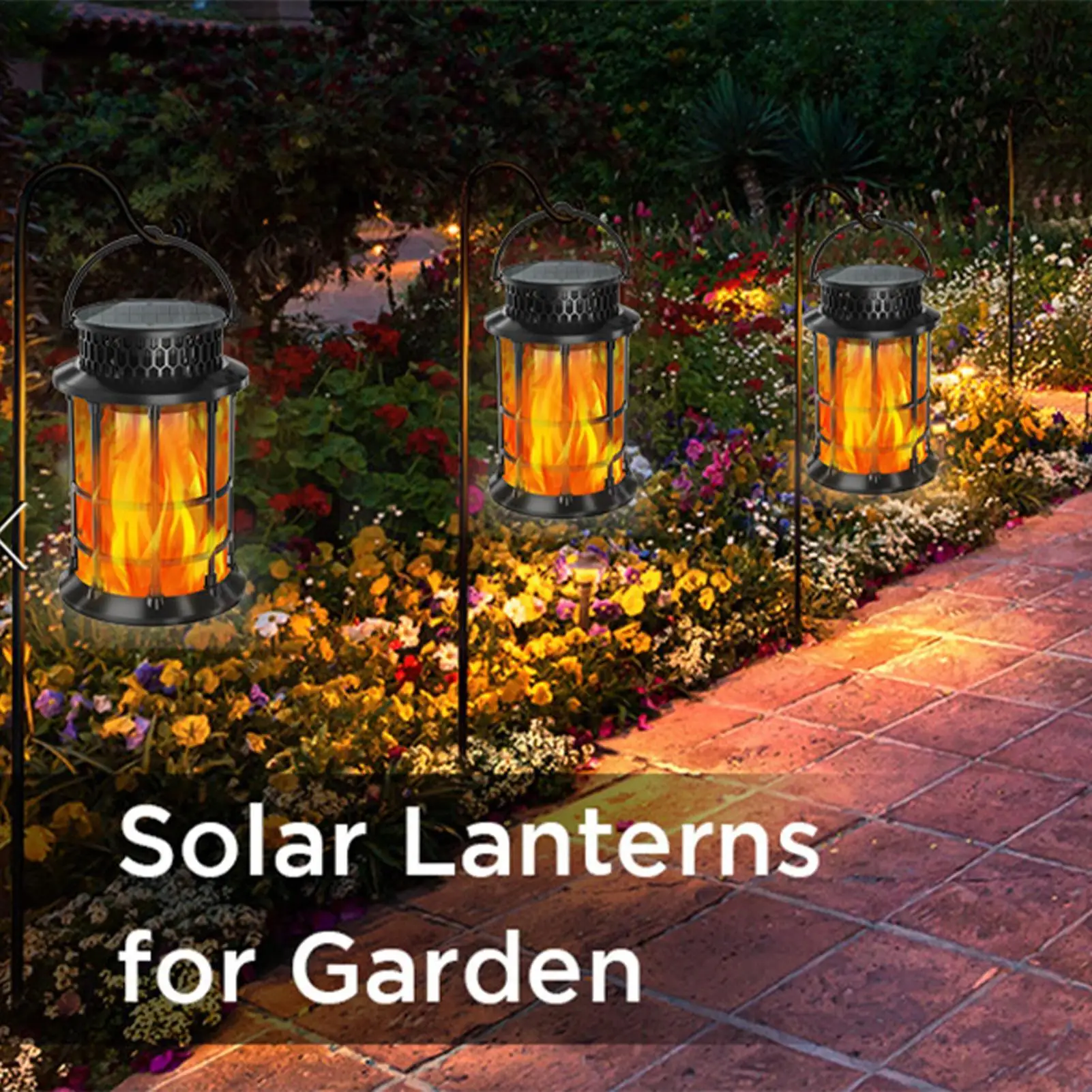 

Solar Flame Lights Outdoor Solar Light Waterproof Energy-Efficient Lamp For Garden Porch Pathway Backyard Tree Patio Outdoor
