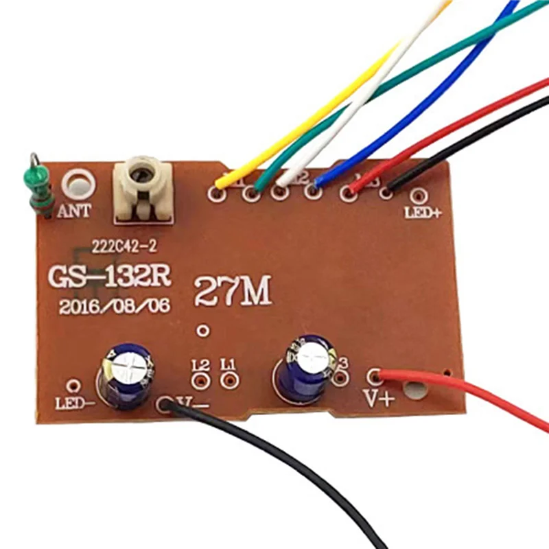 ABGI-2X 6CH 2.4G 원격 제어 고품질 27Mhz 회로 PCB 송신기 수신기 보드 RC 자동차 부품용