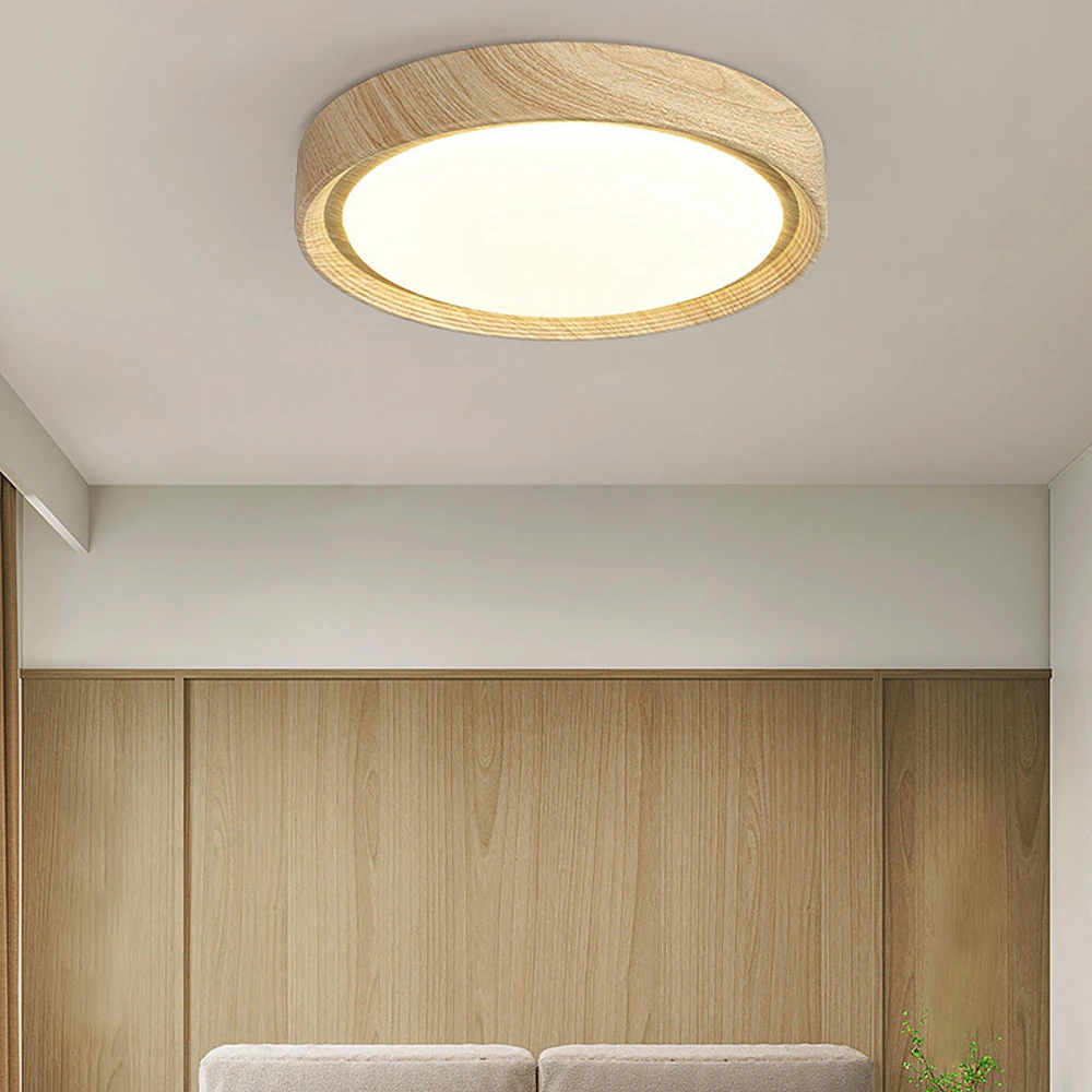 3 ألوان قابلة للتعتيم مع ضوء سقف عاكس الضوء من الأكريليك، مصباح سقف LED حديث مستدير Φ 30 سم لغرفة الأطفال في مدخل الشرفة #2