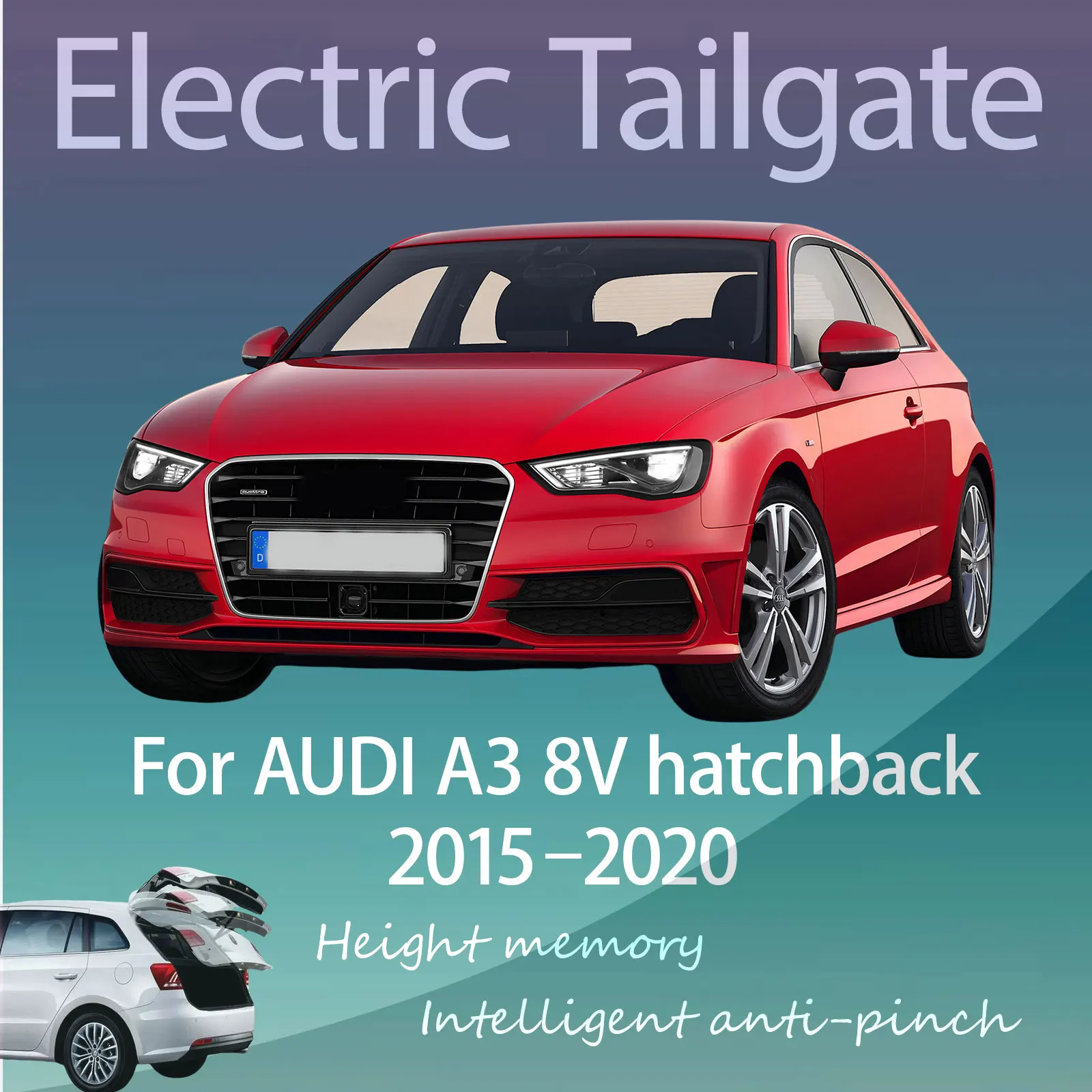 For AUDI A3 8V hatchback 2015–2020 Automatic lifting Intelligent Anti-pinch Refitting of Electric Tailgate with Sensor Trunk