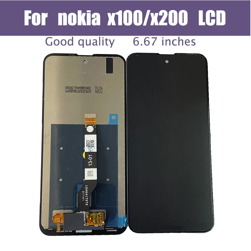 For Nokia X100 Display Touch Screen Digitizer Assembly Replacement For X100 LCD Display Repair Parts No Frame