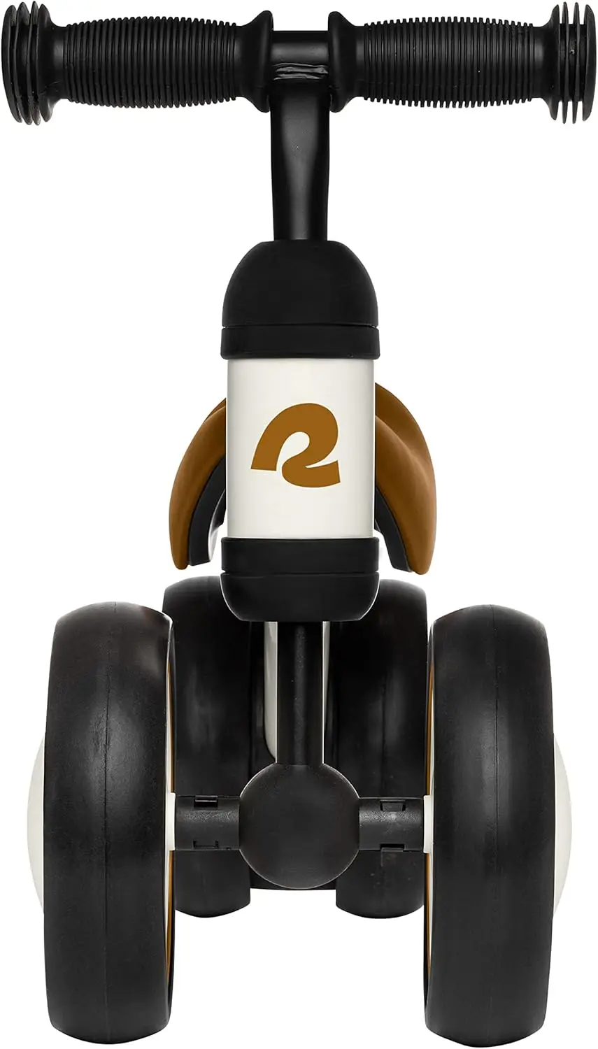 Cricket Baby Walker Balance Bike with 4 Wheels for Ages 12-24 months - Eggshell Bike + Drum Set - Ride On Toys f