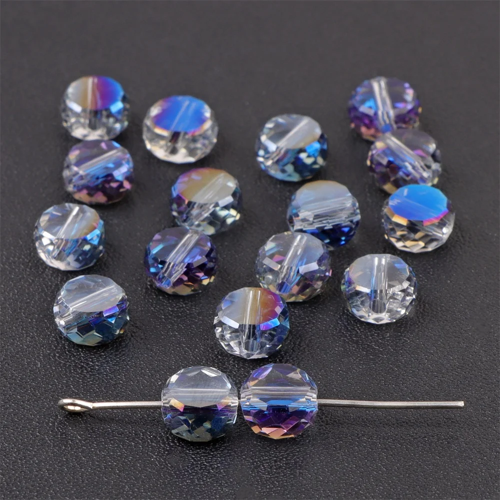 4X8mm Rondelle Faceted Austrian Crystal Glass Bead Loose Spacer Flat Beads for Jewelry Making DIY Bracelet Necklace Wholesale