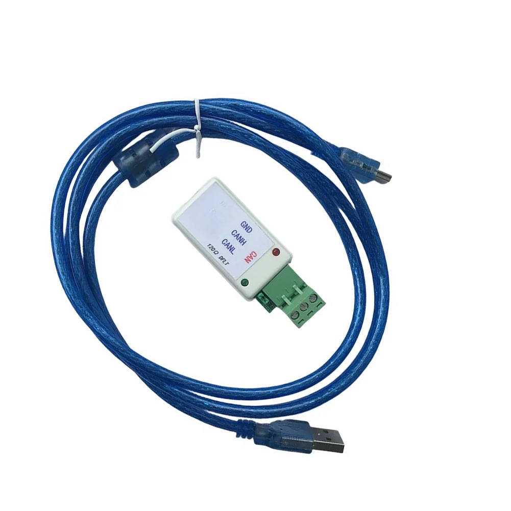 USB to For CAN Adapter with ABS Housing Size 8x5x5cm White Green Colors for Industrial For CAN Bus Applications