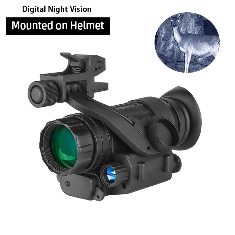 PVS-14 Tactical Digital Infrared Night Vision Goggles Built-in IR illuminator 2x28 Hunting Patrol Monocular for Helmet Mounted