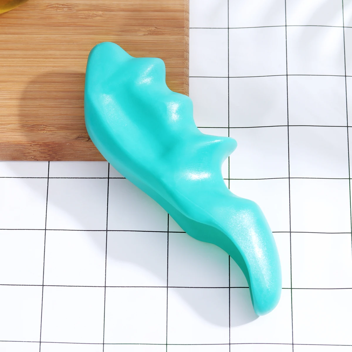 

Deep Tissue Massager Thumb Saver Tool for Trigger Point Therapy Self Massage Relief Hard Plastic Ergonomic Handle for Back Neck