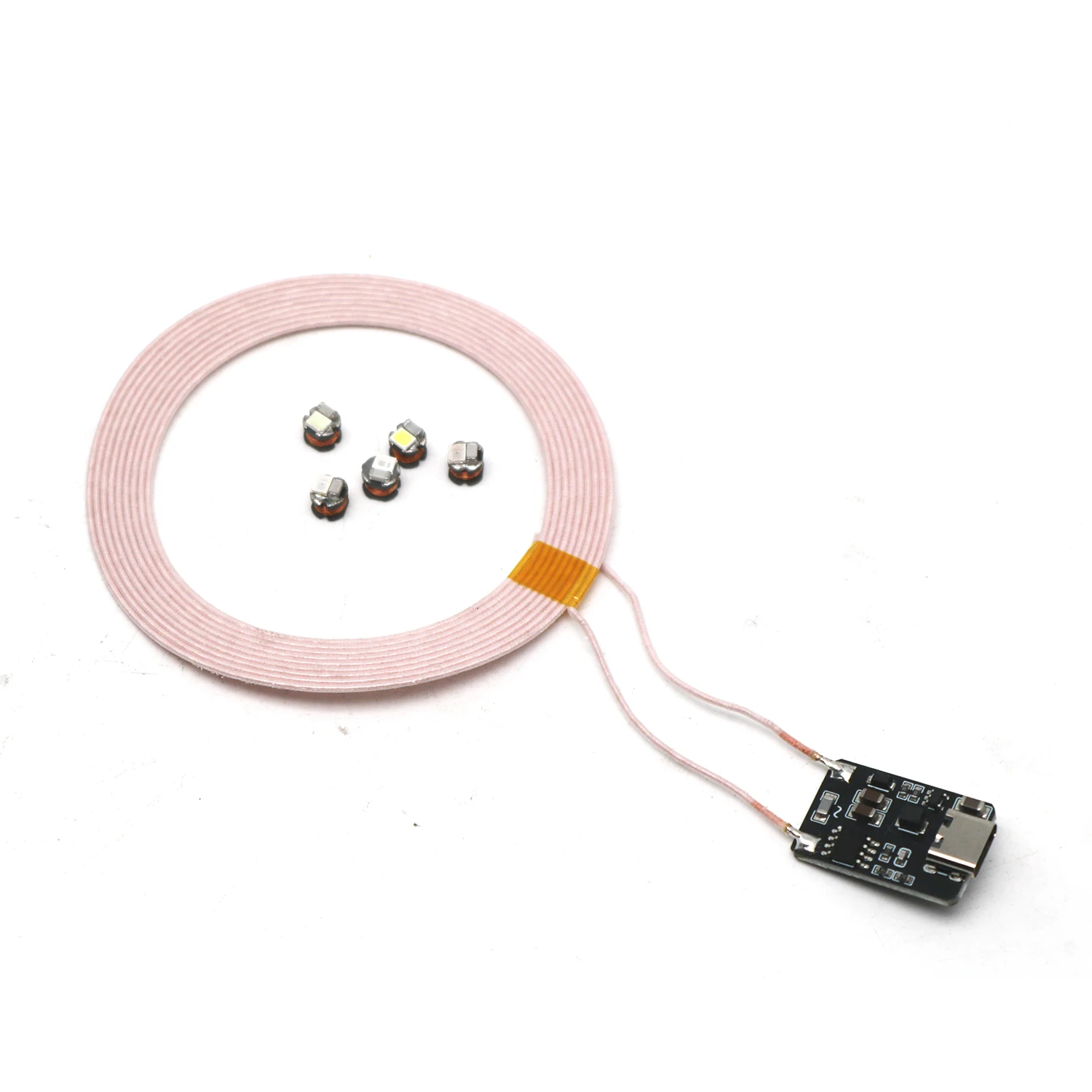 0-120 مللي متر مصدر طاقة لاسلكي typec USB الارسال لفائف التعريفي استقبال LED ضوء المصباح اللعب نموذج ليغو Gundam بانداي نموذج