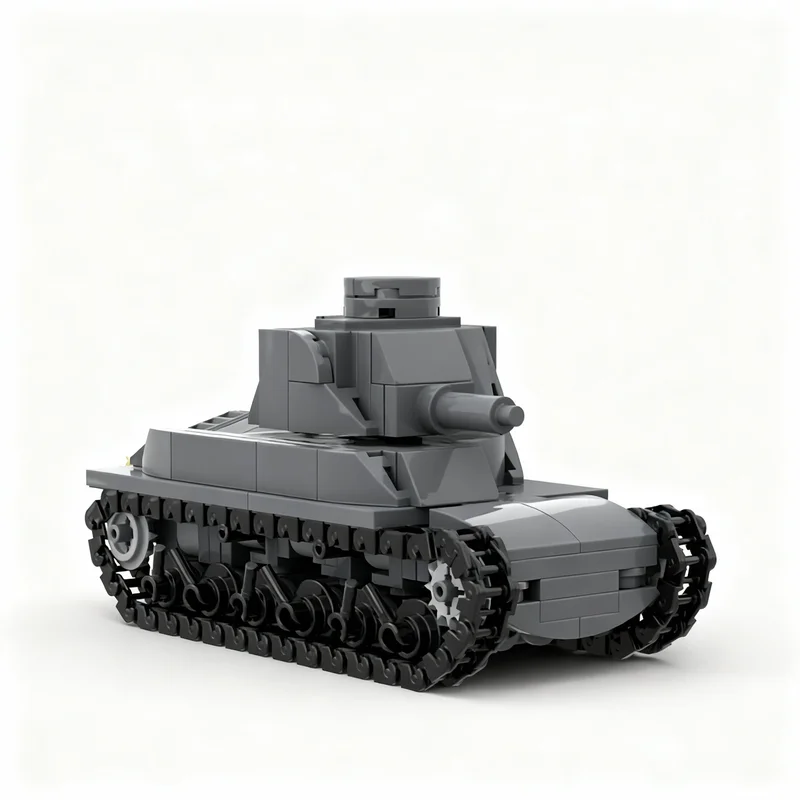 

311PCS MOC Creative Model Hotchkiss H39 Building Blocks Assembly Building Blocks Collectible Display Birthday Gift Display Gift