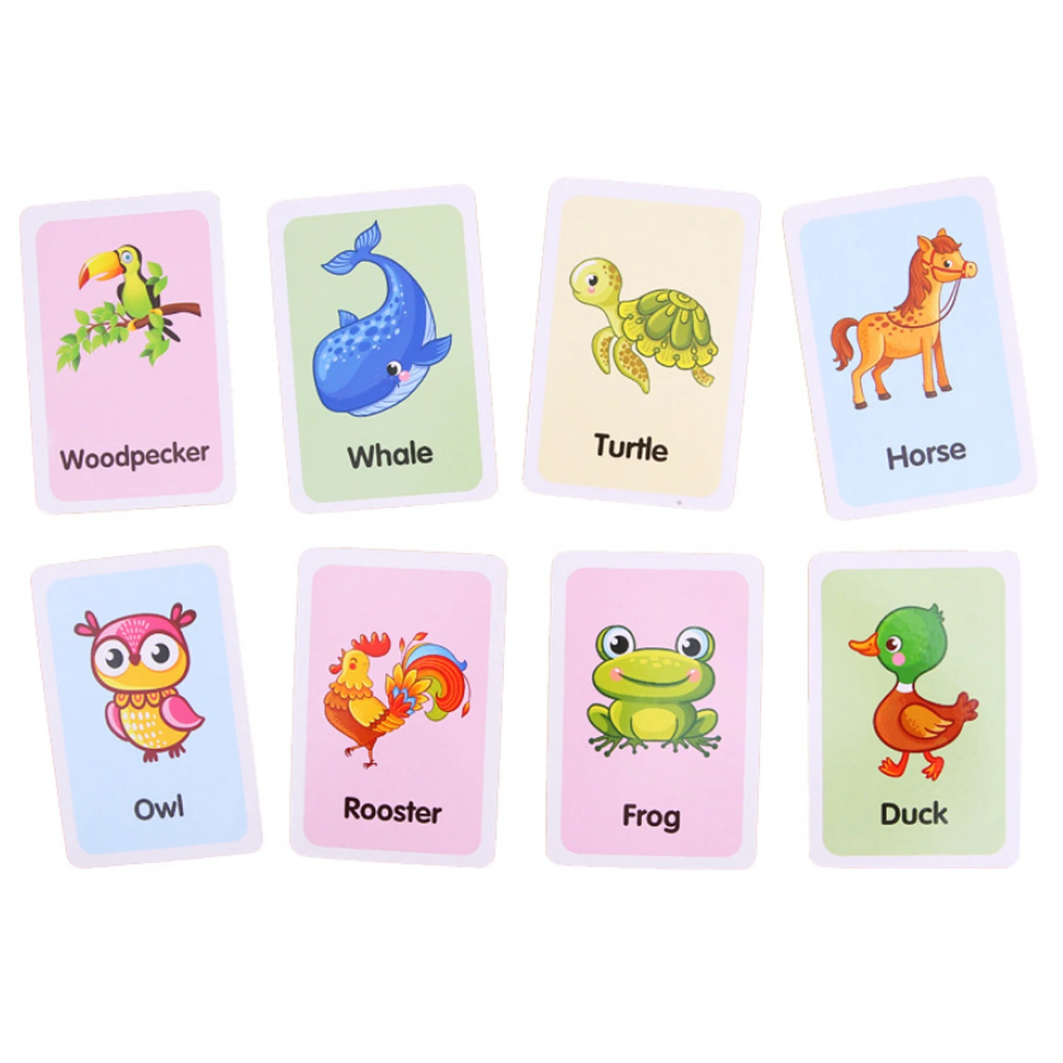 36PCS Funny Flash Cards Cognition Puzzle Early Education Learning Toys for Toddler Kids Boys Girls Birthday Gifts Animal