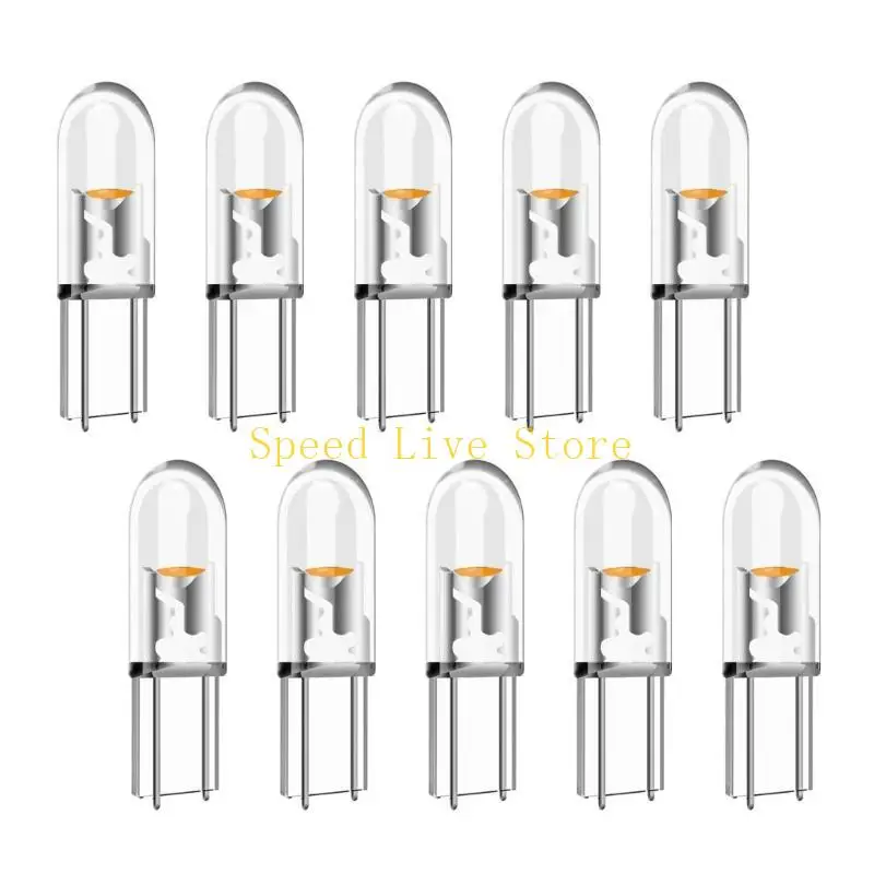 

547C Pack Of 10 LED Dashboard Lamps Energy Saving Auto Bulbs Provides Uniform for Enhanced Driving Experience