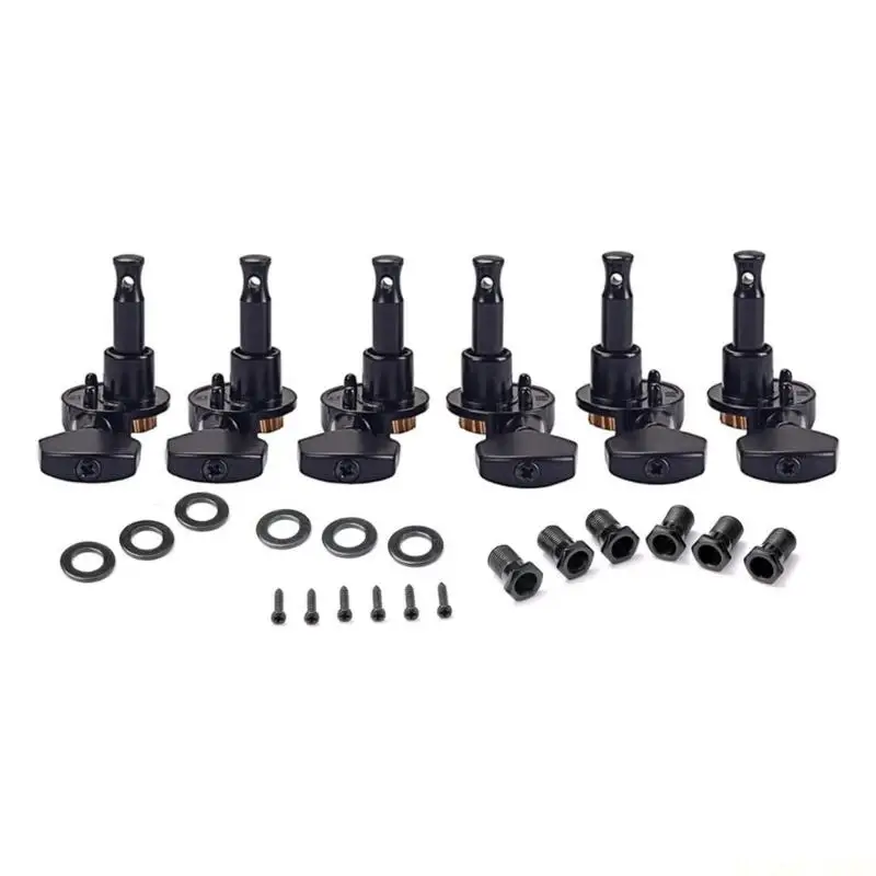 M5TC 6Pcs Metal Guitar Tuning Pegs Machine Head String Tuners Tuning Replacement Acoustics Guitar Tuner Enduring