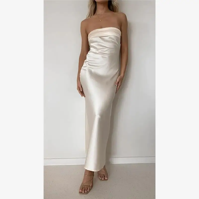 2024 Temperamento Socialite Bal Strapl Dr Stampa Gonna lunga a vita alta No Sve Abito con motivi floreali vegetali