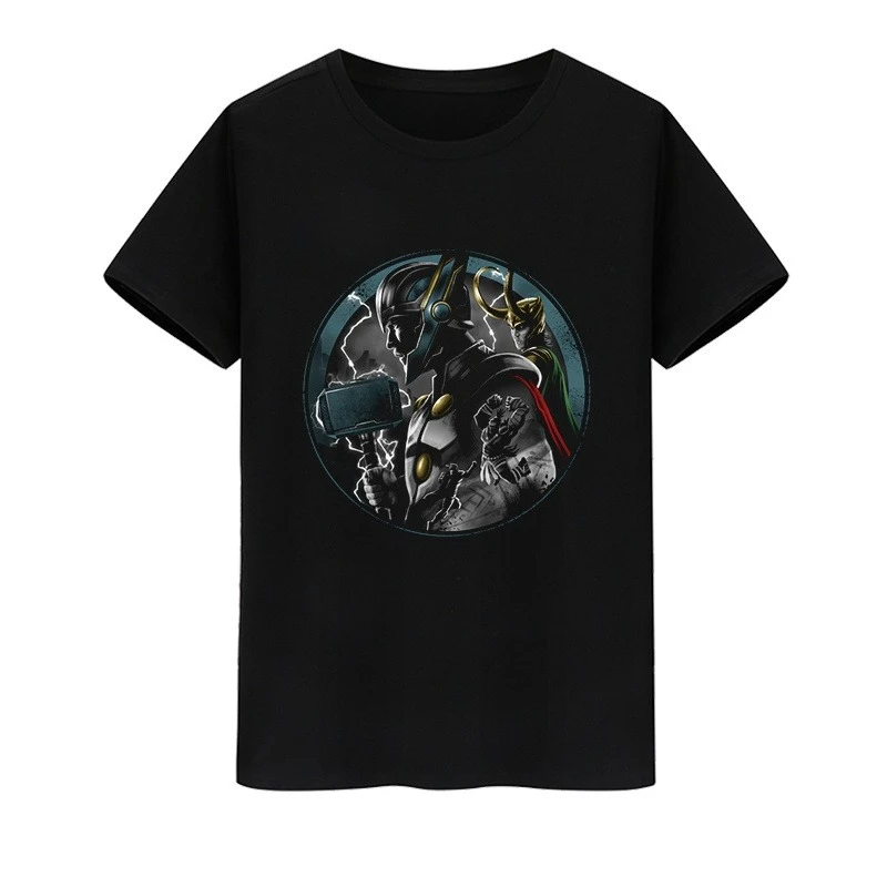 Camiseta de los Vengadores de Marvel con estampado de Loki, Thor, Tom Hiddleston, camiseta informal de manga corta para hombre y mujer