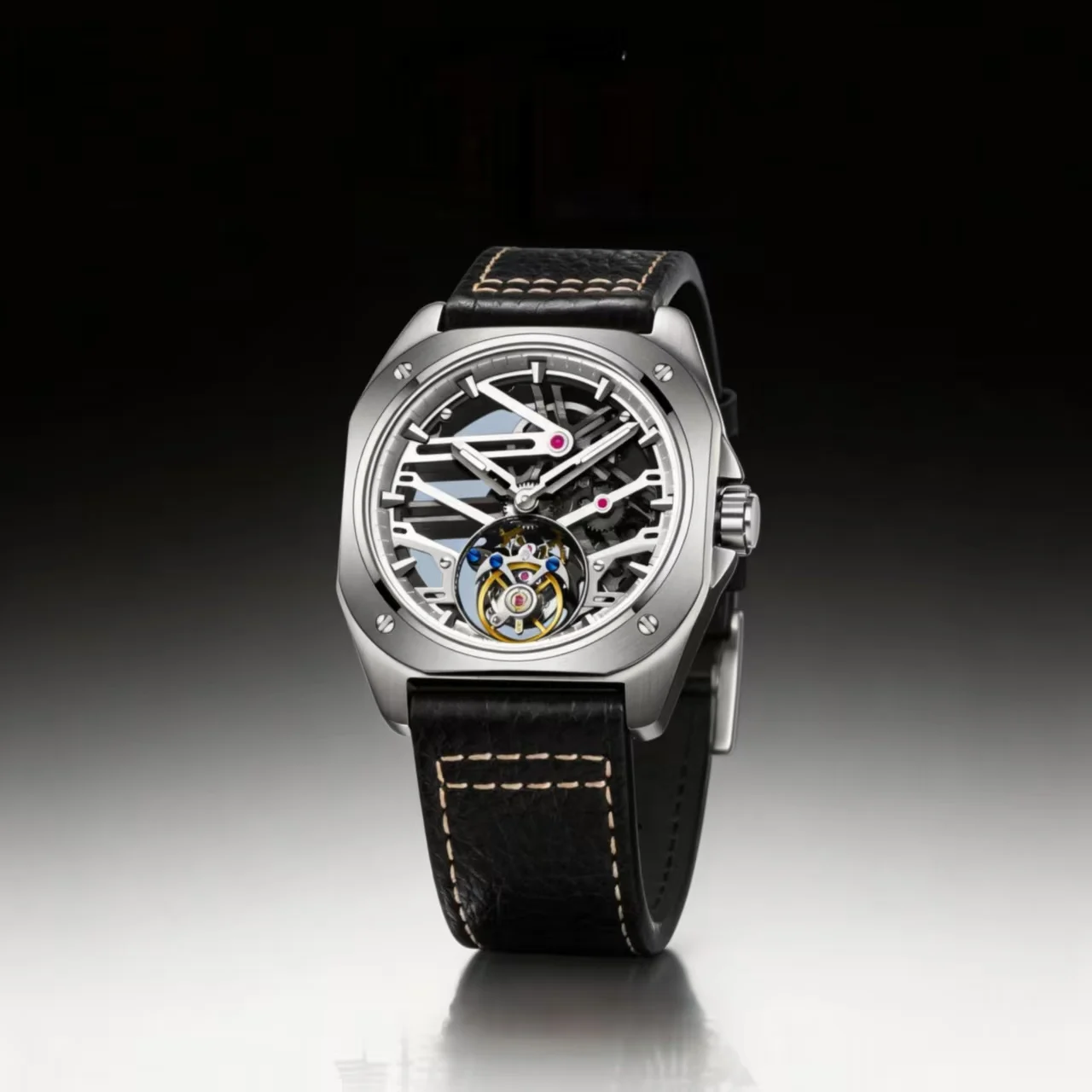 

Новые роскошные механические часы AESOP 2026 с турбийоном и скелетонизированным циферблатом, водонепроницаемые, для мужчин, с сапфировым стеклом, квадратный корпус, модель A