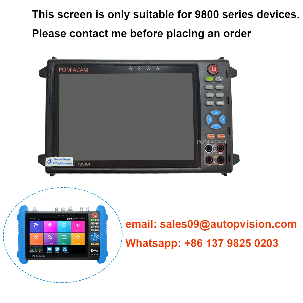 9800 Series CCTV TESTER Series Panel Replacement for Screen Touch Display Repair Display Replacement Touch Screen Repair