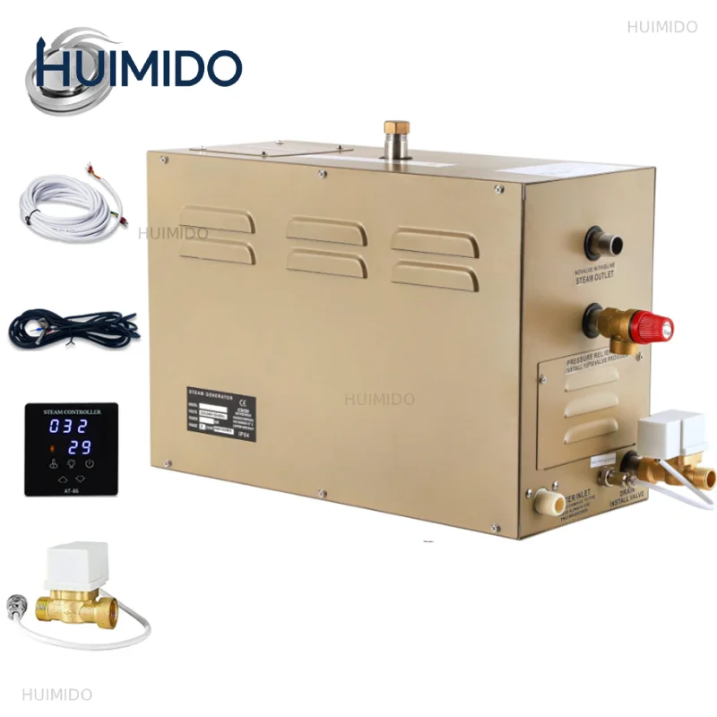 6KW Commercial Self-draining Steam Generator Shower System Household Steam Bath Spa Generator 30 minutes to 12 hours