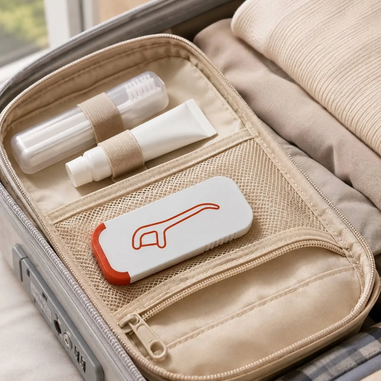 Mini Reusable dental floss storage box, free of dental floss, travel/work/daily oral care, back-to-school season, Christmas gift