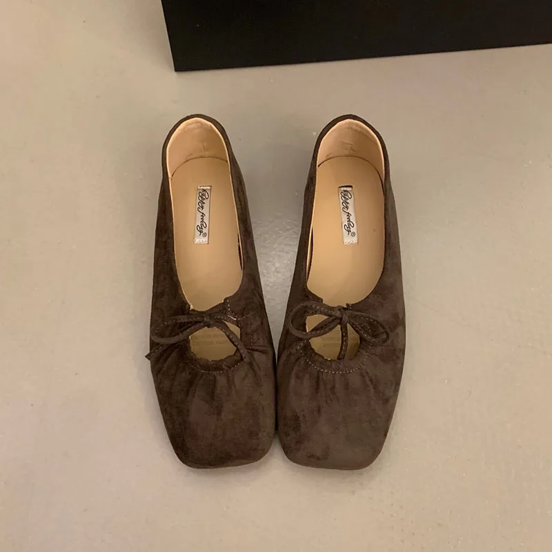 Modische Schmetterlingsknoten-Mary-Jane-Schuhe für Damen, neue Slip-On-Schuhe, flache Damenschuhe. – Detail 13