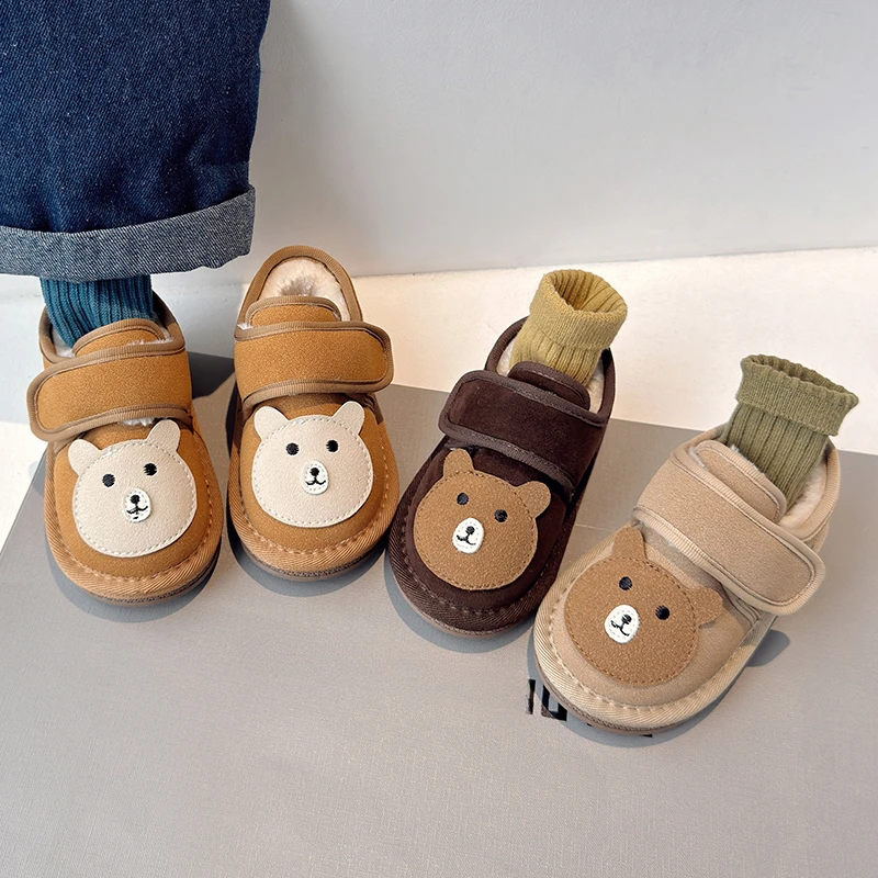 Botas Para Niña Cartoon Kid Snow Boot Winter Plush Girl Cotton Shoe Cute Boy Home Shoe Fashion Childre Shoe Padded Boots Сапоги