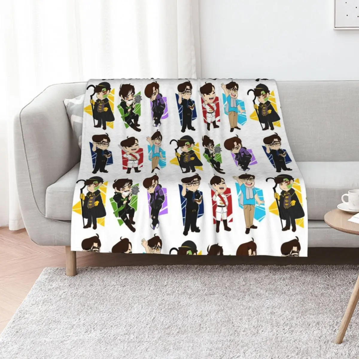 Sander sides Throw Blanket Hairy Large Thin sofa bed Sofa Beautifuls Blankets