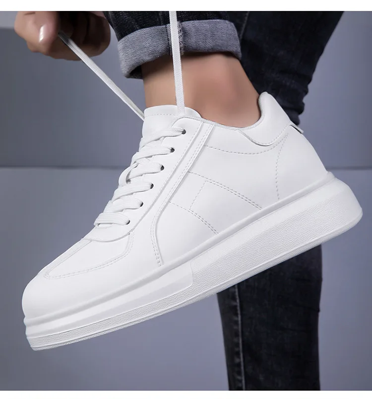 Casual Comfortable Water resistant Wear resistant High quality Increase by 6/8/10 centimeters Mens Heightening Shoes Stable grip