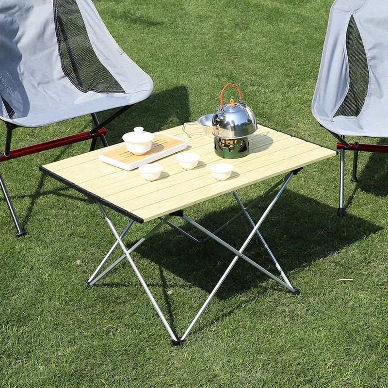 Desert Fox Outdoor Folding Table, Portable Aluminum Alloy Table, Ultra Light Casual Beach Table, Picnic Barbecue, Self-driving F