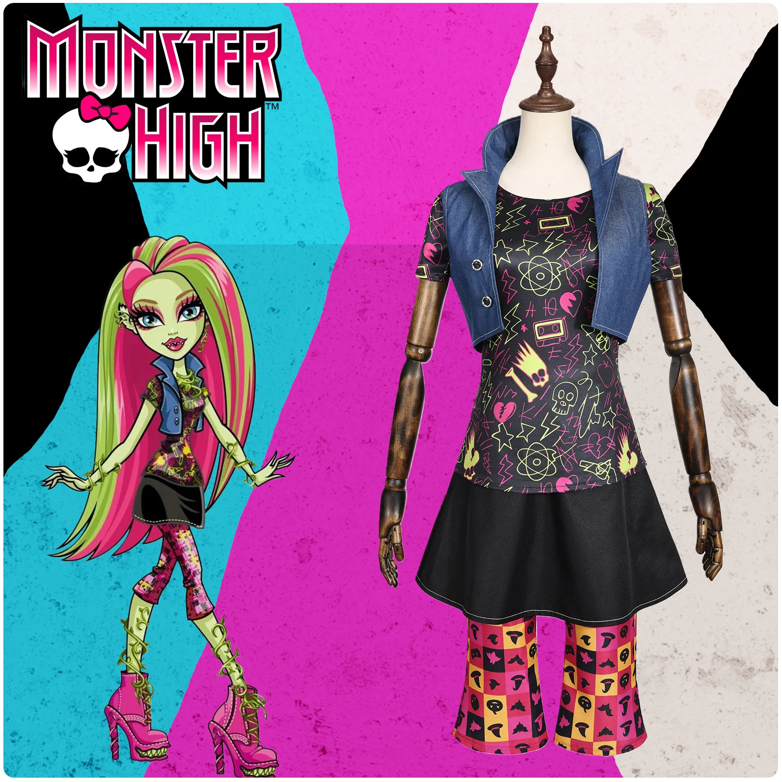 

Костюм для косплея Venus Mcflytrap для вечеринки на Хэллоуин