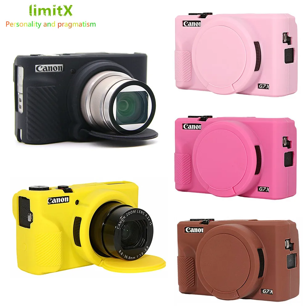 G7X3 G7X2 Silicone Armor Skin Case Camera Bag Body Cover Protective For Canon Powershot G7X Mark III II G7XIII G7XM3 G7XII G7XM2