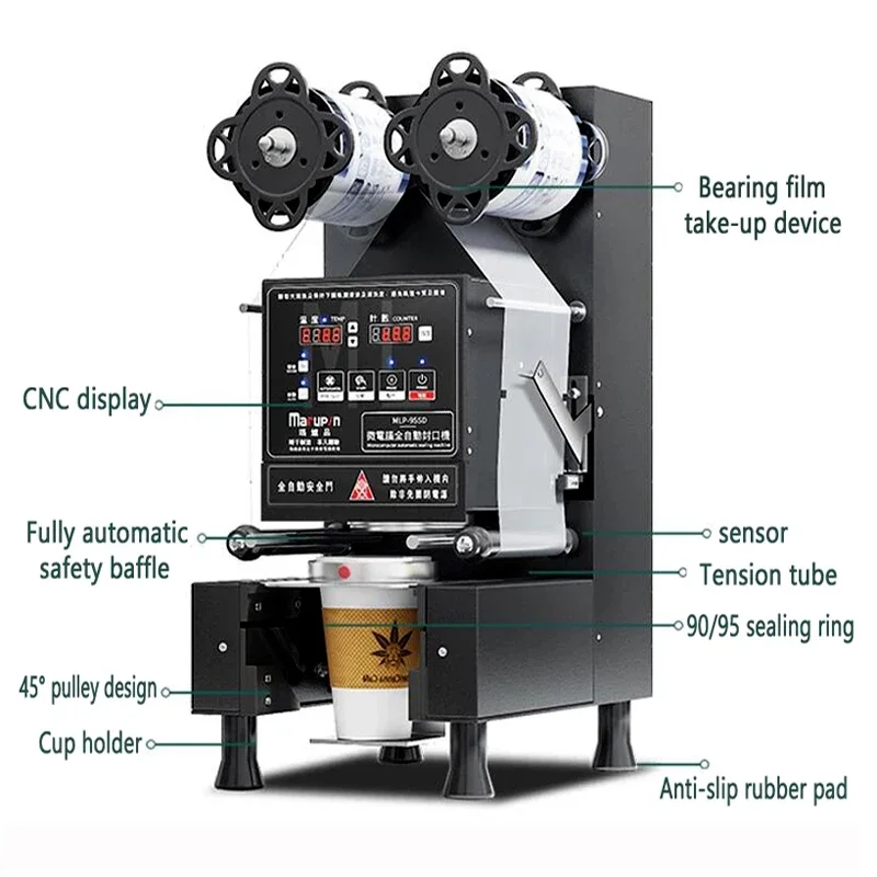 Bancs Électriques pour Thé au Lait, Scelleuse existent pour 9/9, 5/8, 8 /8.9 PP/PE/Papier