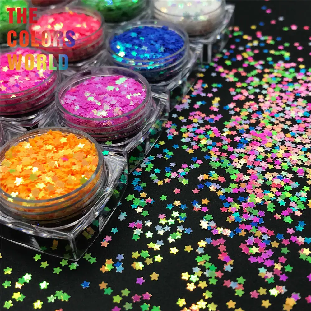 TCT-754  Iridescent Star Nails Glitter Nail Sequins Henna Tattoo DIY Nails Art Manicure Mobile Phone Shell Decoration Brillant