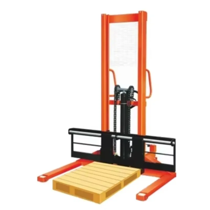1600mm 2000kg adjustable fork pallet lift hand pallet stacker, factory supply chain.