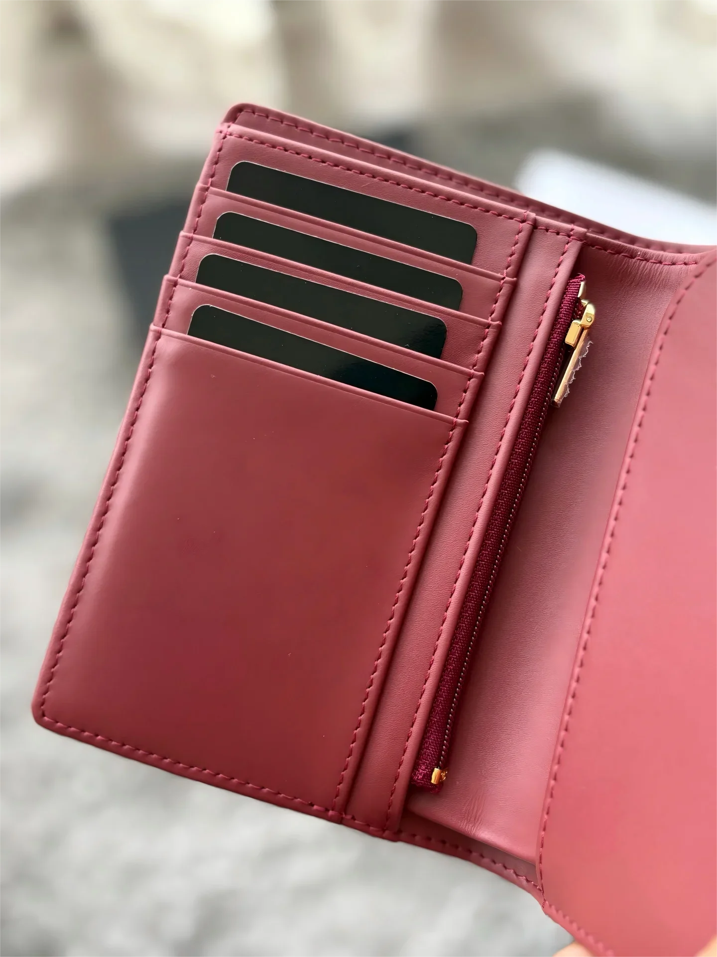 حامل بطاقات متعدد الوظائف مصنوع بشكل رائع وحامل جواز السفر، محفظة نسائية فاخرة، حقيبة يد متعددة الاستخدامات. هدية 96066