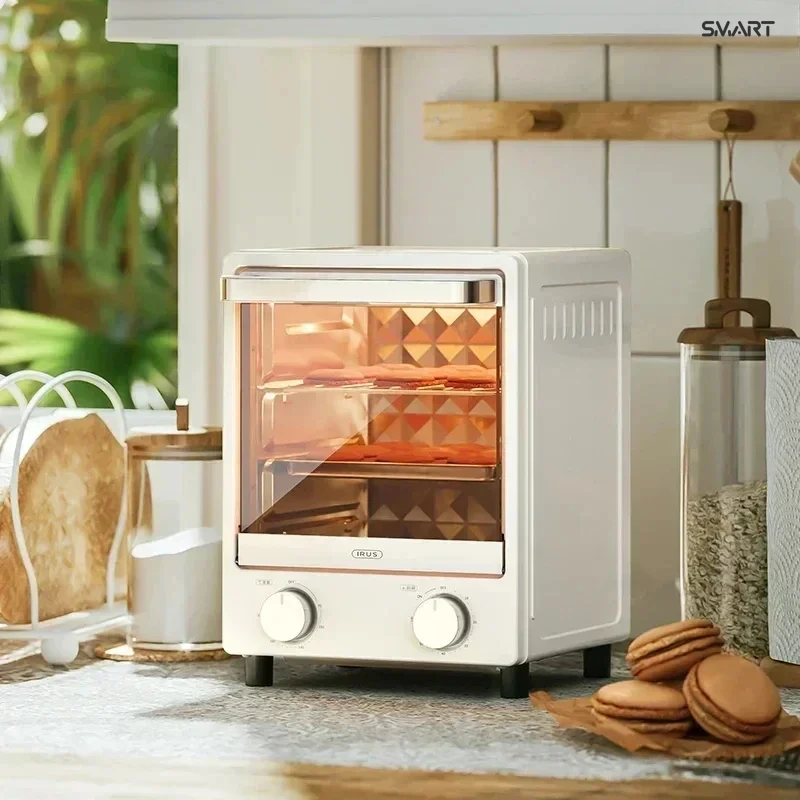 Household kitchen Electric Oven ，Non-stick coating， Mini Retro Vertical. Multifunctional Baking，new style