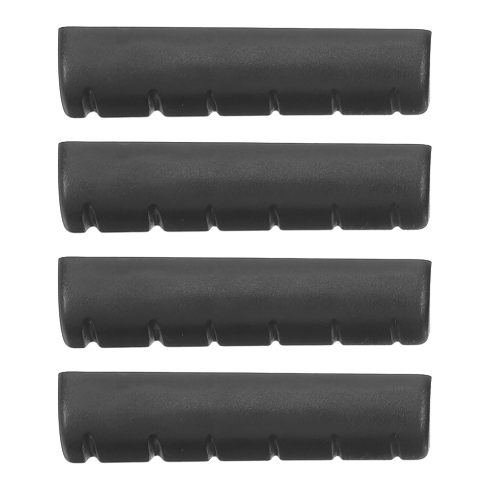 

4 Pcs Pre Slotted Plastic Guitar Nut Replacement Black Electric Acoustic Accessories Saddle Bone Roller Bridge Parts Enhance