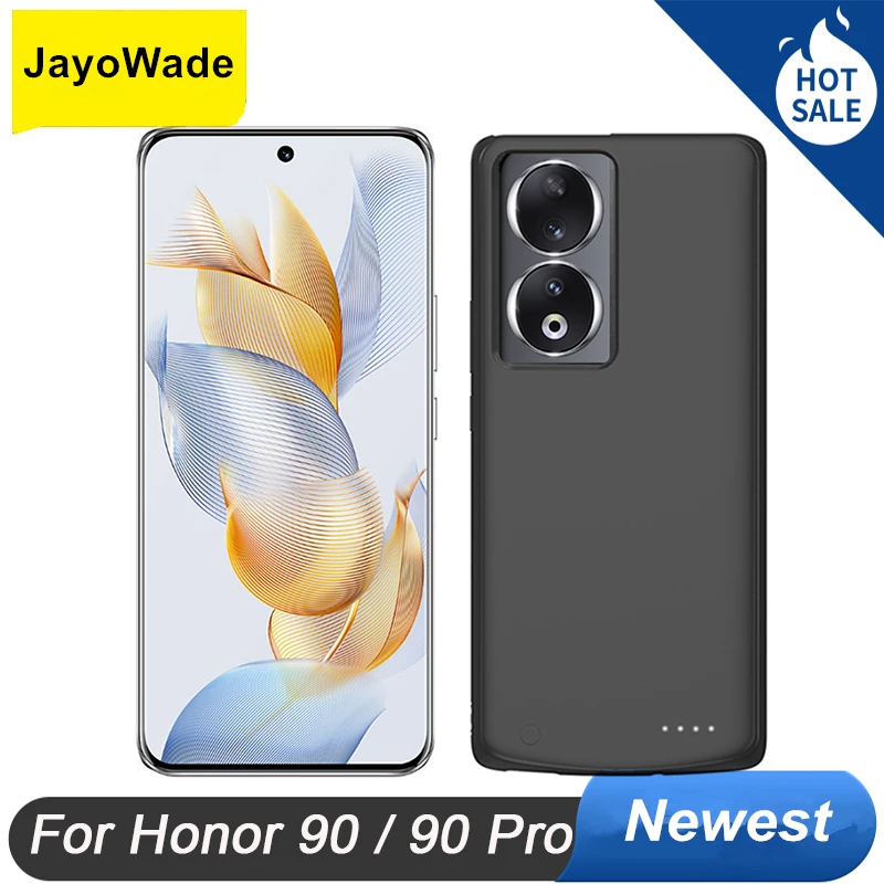 Honor 90 Pro용 배터리 충전기 케이스, 전원 케이스, Honor90 Pro 보조배터리 휴대폰 커버, Honor 90 5G 배터리 케이스, 6800Mah 