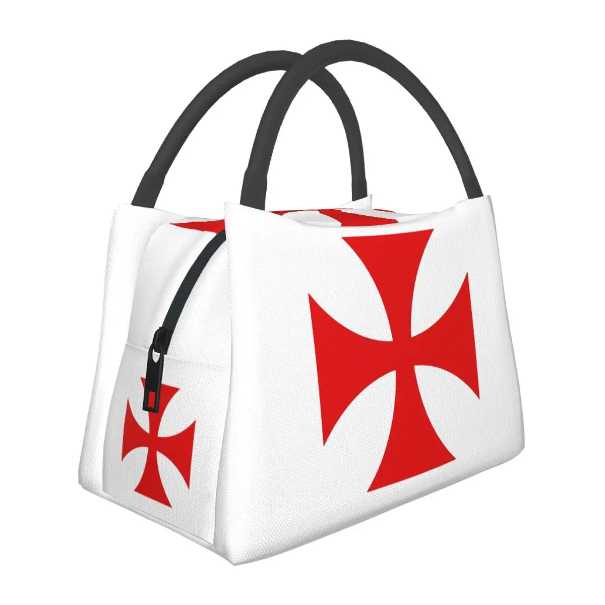 Medieval Emblem Templar Sofa Ordre Du Temple Cross  Lunch Bag Storage Food Boxes Container Cooler Thermal Lunch Box Tote