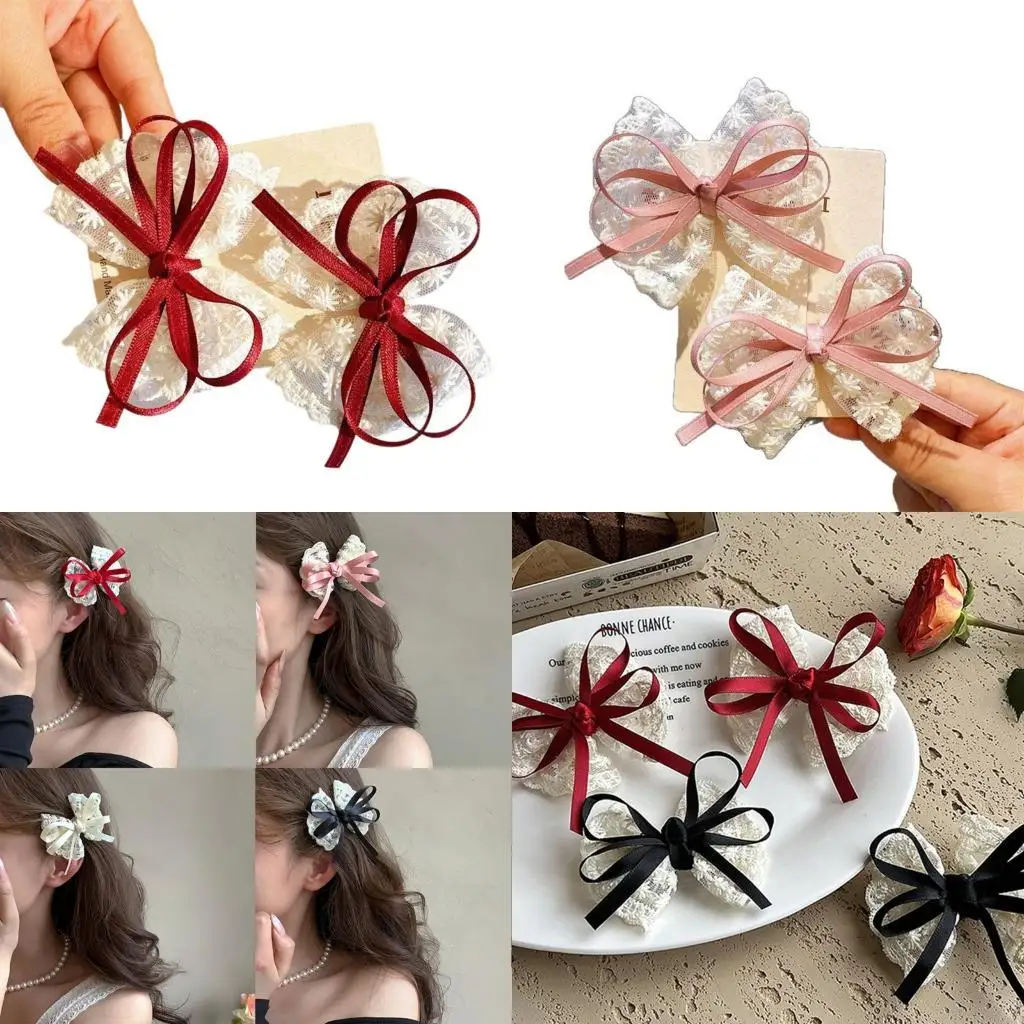 

K8GF Стильные кружевные ленты складывают клипы для новорожденных.