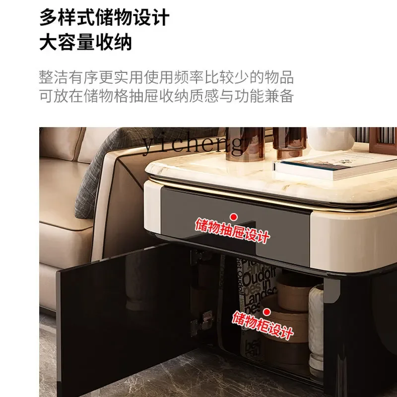 

W5.14 light luxury high-end sofa side cabinet artistic sense creative corner table